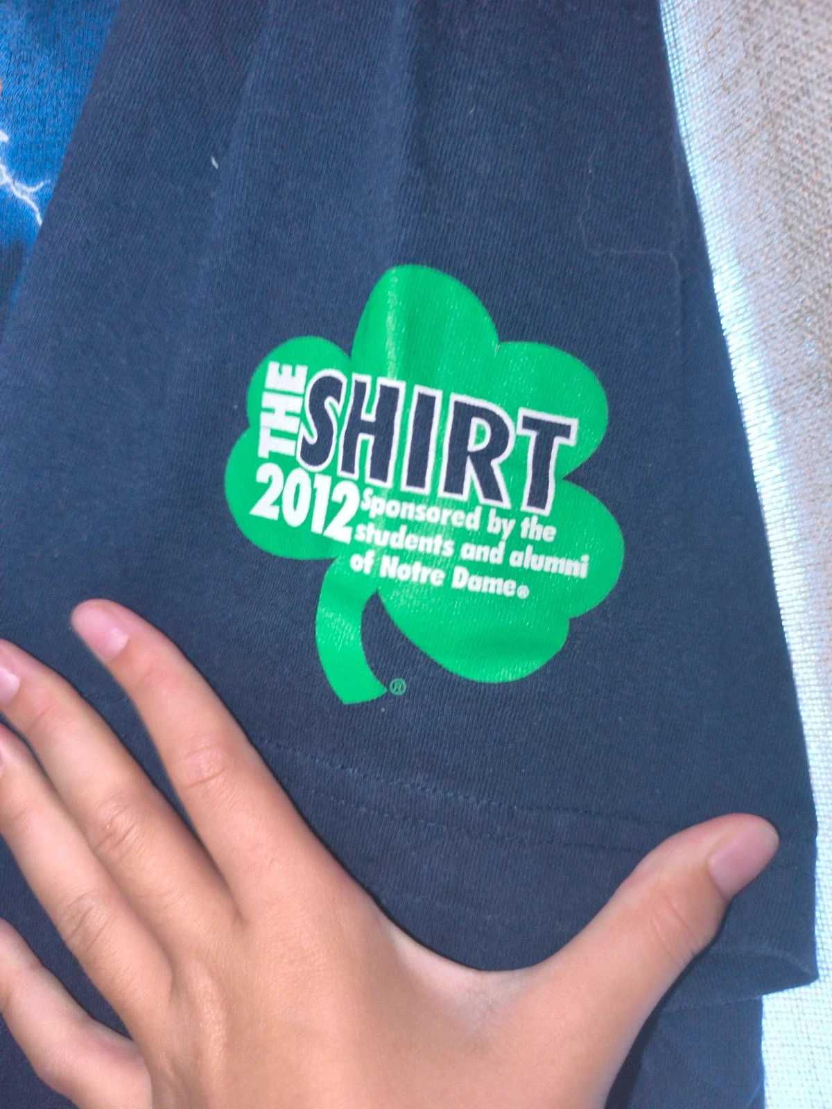 Notre Dame Football 2012 marineblauw heren T-shirt maat L ncaa usa – photo 3